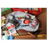 Fishing Gear Lot with 2 Tackle Boxes, Knives, Lures, and Accessories