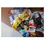 Fishing Gear Lot with 2 Tackle Boxes, Knives, Lures, and Accessories