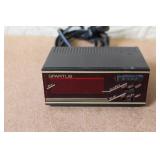 Vintage Electronics Lot: Sharp Memo Master Alarm, Spartus Clock, GE Battery Charger, Grinder