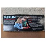 Vintage Merlin Electronic Wizard Game and Dyna Mike Toy Microphone with Original Box