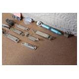 Vintage Beer Openers, Folding Stamps, and Collectible Tool Lot