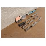 Vintage Beer Openers, Folding Stamps, and Collectible Tool Lot
