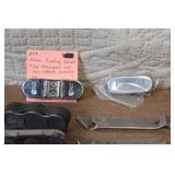 Vintage Beer Openers, Folding Stamps, and Collectible Tool Lot