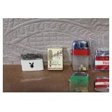 Collection of 18 Vintage Cigarette Lighters and Novelty Keychains