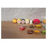 Collection of Vintage Pencil Sharpeners and Novelty Caps