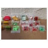 Collection of Vintage Pencil Sharpeners and Novelty Caps
