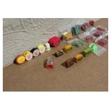 Collection of Vintage Pencil Sharpeners and Novelty Caps