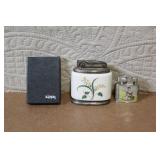 Group of 3 Vintage Tabletop and Pocket Lighters Including Marlboro Zippo