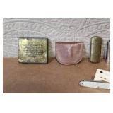 Vintage Cigarette Tin, Knives, Collectibles, and Novelty Items Lot