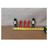 Set of 5 Vintage Mr. Peanut Plastic Figurines