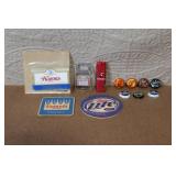 Vintage Beer Memorabilia Lot with Coasters, Bottle Caps, Opener, and Labels