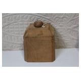 Vintage Wooden Swan Butter Mold and Maple Syrup Tin