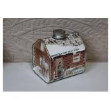Vintage Wooden Swan Butter Mold and Maple Syrup Tin