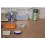 Collection of 18 Vintage Medicine and Advertising Tins and Containers