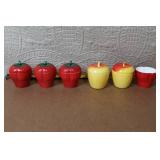 Vintage Fruit-Themed Ceramic Containers and Collectible Children