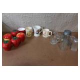 Vintage Fruit-Themed Ceramic Containers and Collectible Children