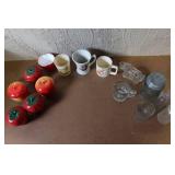 Vintage Fruit-Themed Ceramic Containers and Collectible Children