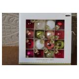 Assorted Christmas Glass Ornaments and Ornament Set
