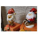 KÃ¤the Wohlfahrt German Christmas Smoker Set with Santa Figures, Forest Backdrop, and Incense Cones