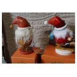 KÃ¤the Wohlfahrt German Christmas Smoker Set with Santa Figures, Forest Backdrop, and Incense Cones