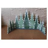 KÃ¤the Wohlfahrt German Christmas Smoker Set with Santa Figures, Forest Backdrop, and Incense Cones
