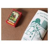 KÃ¤the Wohlfahrt German Christmas Smoker Set with Santa Figures, Forest Backdrop, and Incense Cones