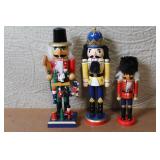 Set of 3 Traditional Wooden Nutcracker Figures