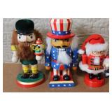 Set of 4 Decorative Wooden Nutcrackers with Unique Costumes