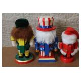 Set of 4 Decorative Wooden Nutcrackers with Unique Costumes