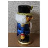 Set of 2 Holiday Nutcracker Figures Including Soldier and Snowman