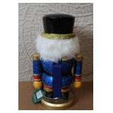 Set of 2 Holiday Nutcracker Figures Including Soldier and Snowman