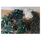 Collection of Assorted Holiday String Lights with Multicolor and White Bulbs