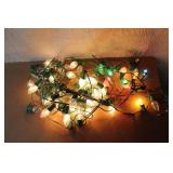 Collection of Assorted Holiday String Lights with Multicolor and White Bulbs