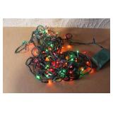 Collection of Assorted Holiday String Lights with Multicolor and White Bulbs