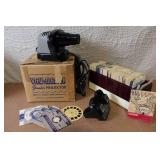 Vintage View-Master Junior Projector with Viewer, Reels and Original Box