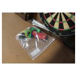 Kings Arms Wall-Mounted Dartboard Cabinet with Accessories