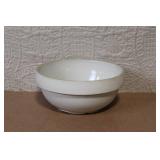Handmade White Ceramic Bowl 6 Inch Diameter