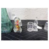 Collection of Vintage Glass Jars, Old Gold Tin, and Bon Ami Cleanser