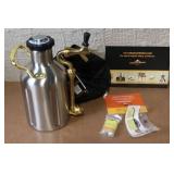uKeg 64 Stainless Steel Pressurized Growler with CO2 Chargers