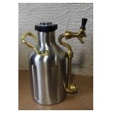 uKeg 64 Stainless Steel Pressurized Growler with CO2 Chargers