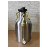 uKeg 64 Stainless Steel Pressurized Growler with CO2 Chargers