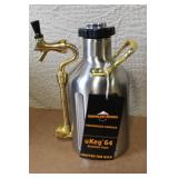 uKeg 64 Stainless Steel Pressurized Growler with CO2 Chargers