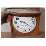 Standard Electric Time Co. Wall Clock in Oak Case
