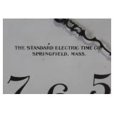 Standard Electric Time Co. Wall Clock in Oak Case