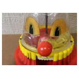 Vintage Ring Ding Clown Plastic Mechanical Bank