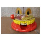 Vintage Ring Ding Clown Plastic Mechanical Bank