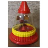 Vintage Ring Ding Clown Plastic Mechanical Bank