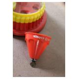 Vintage Ring Ding Clown Plastic Mechanical Bank