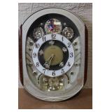 Seiko Melodies in Motion Wall Clock with Rotating Figures and Musical Selection