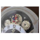 Seiko Melodies in Motion Wall Clock with Rotating Figures and Musical Selection